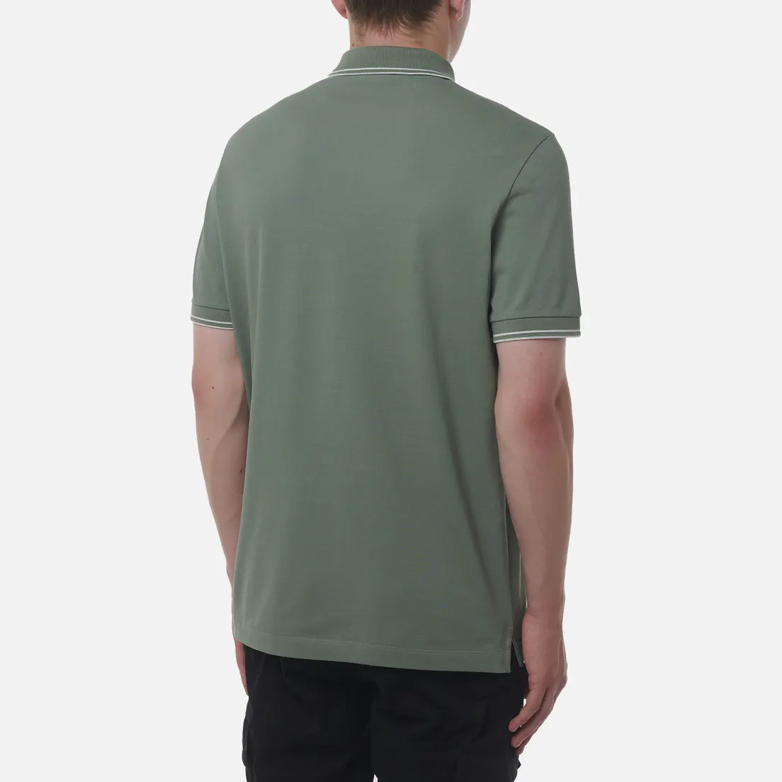 Stone Island Мужское поло Compass Patch Coloured Stripes