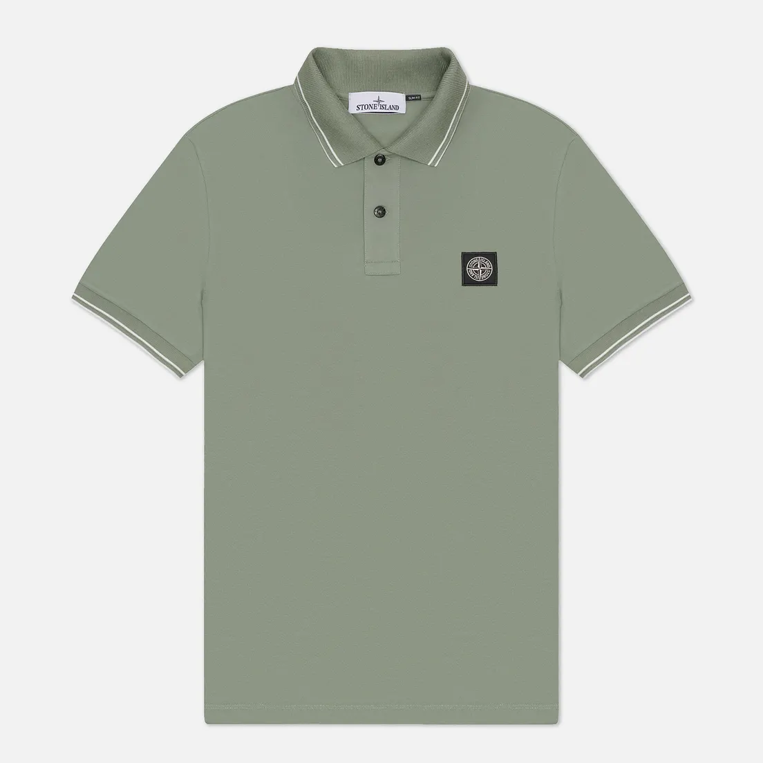 Stone Island Мужское поло Compass Patch Coloured Stripes
