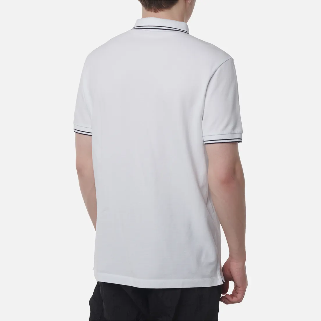 Stone Island Мужское поло Compass Patch Coloured Stripes