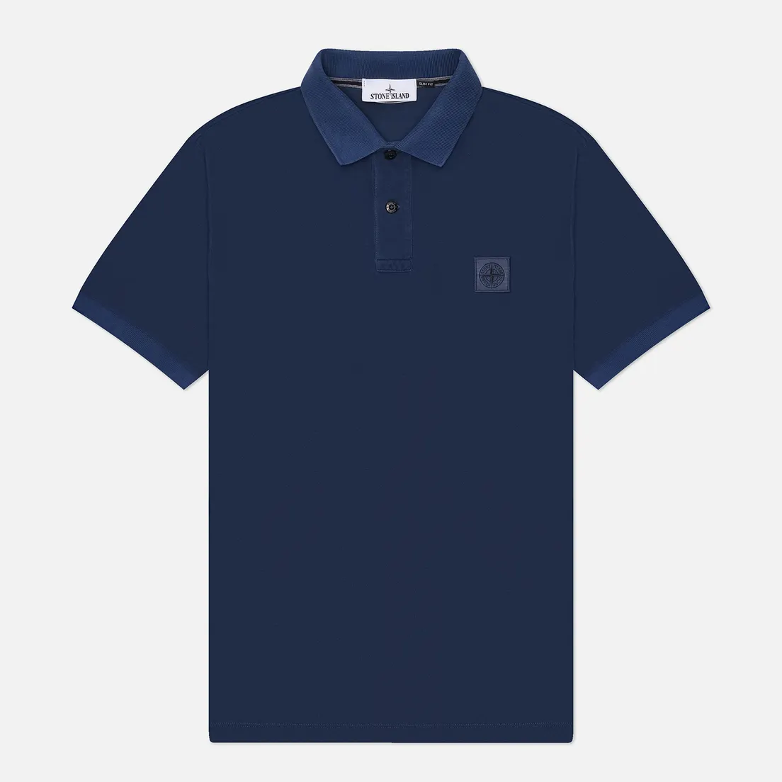 Stone Island Мужское поло Compass Patch Overdyed Pigments