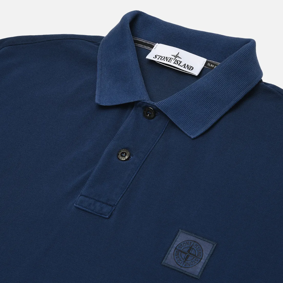 Stone Island Мужское поло Compass Patch Overdyed Pigments
