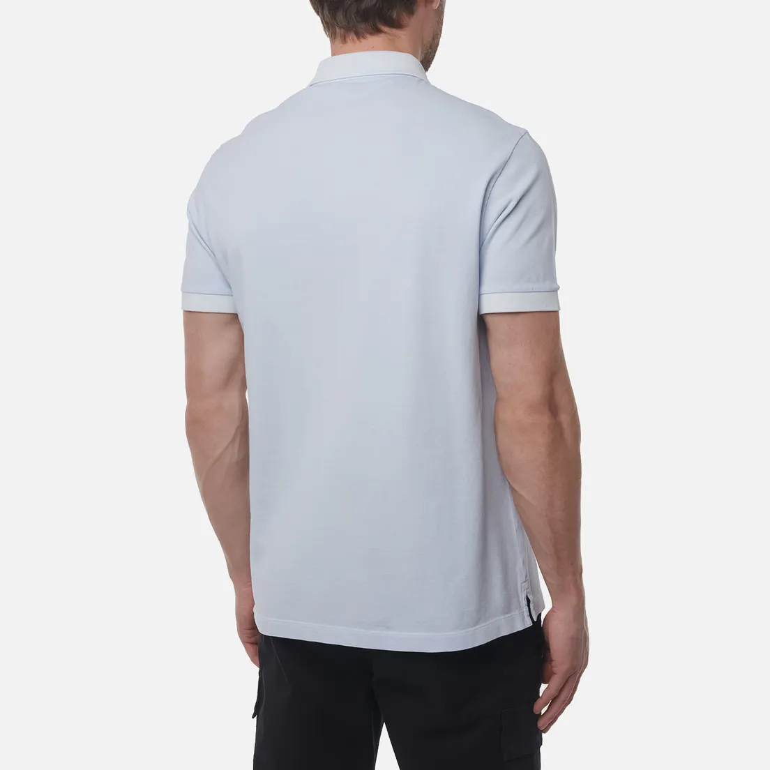 Stone Island Мужское поло Compass Patch Overdyed Pigments