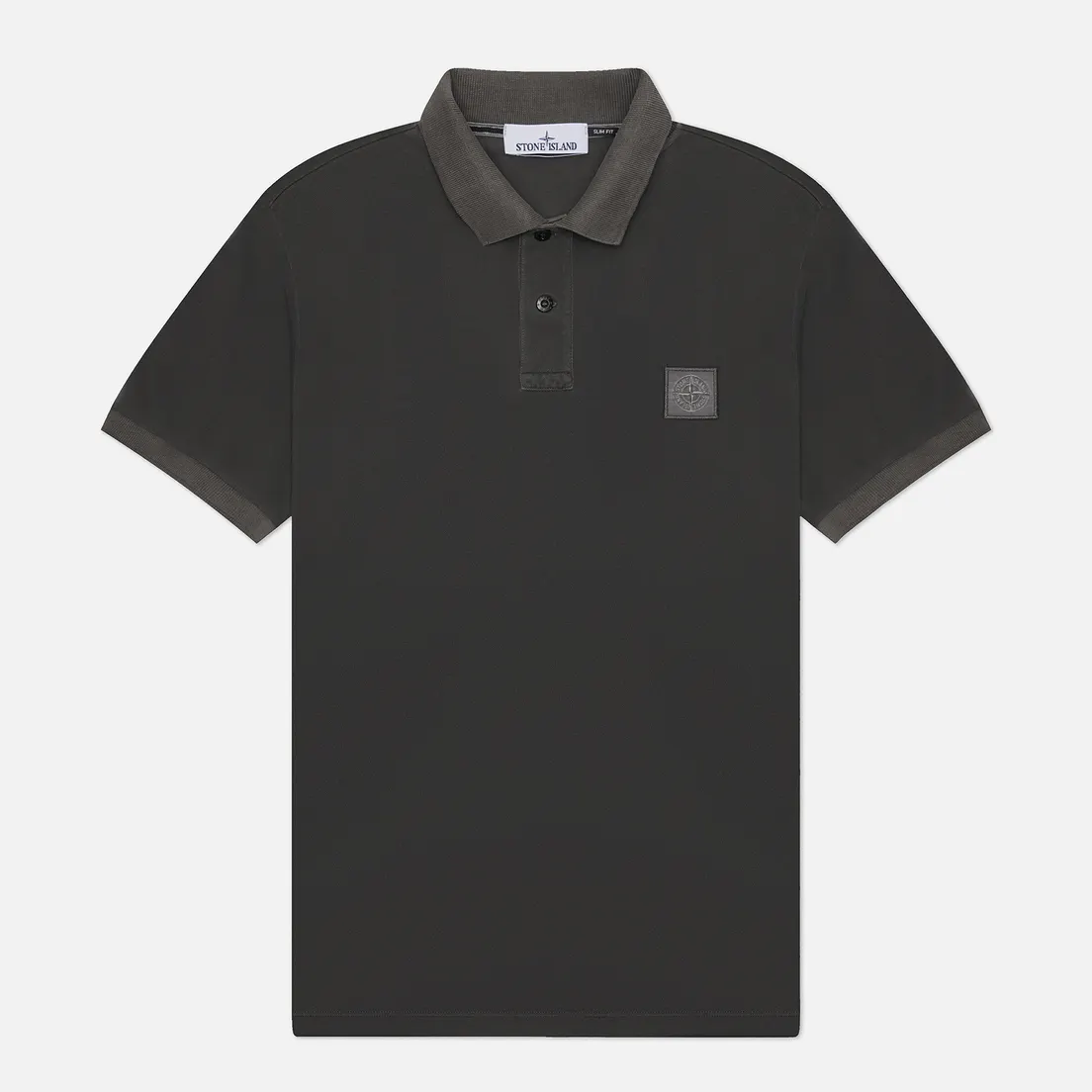 Stone Island Мужское поло Compass Patch Overdyed Pigments