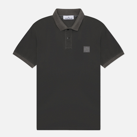   Brandshop Мужское поло Stone Island Compass Patch Overdyed Pigments, цвет серый, размер XXL