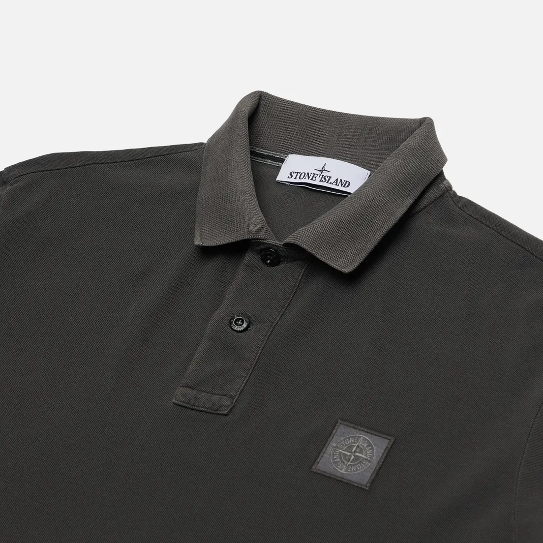 Stone Island Мужское поло Compass Patch Overdyed Pigments