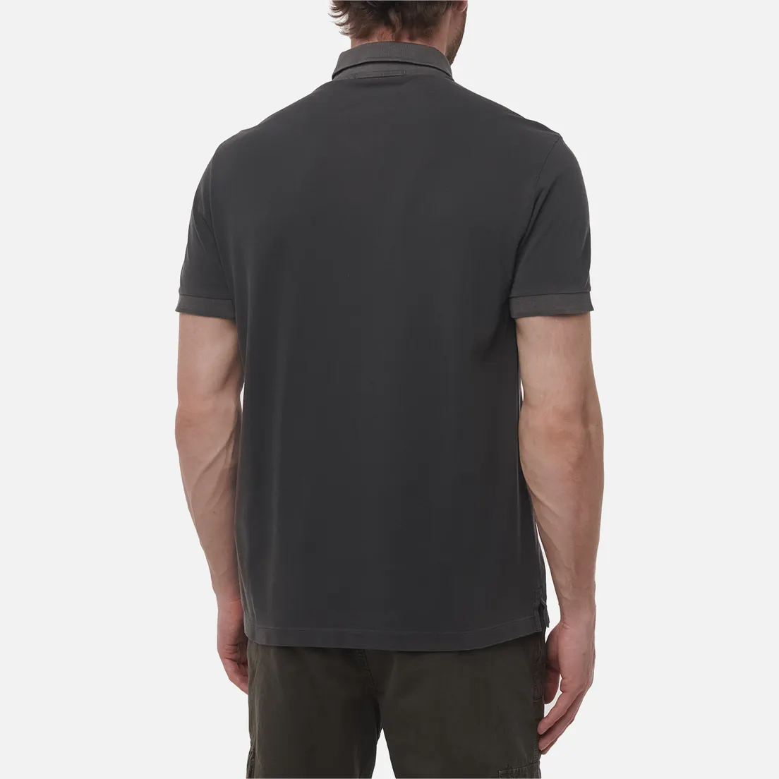 Stone Island Мужское поло Compass Patch Overdyed Pigments