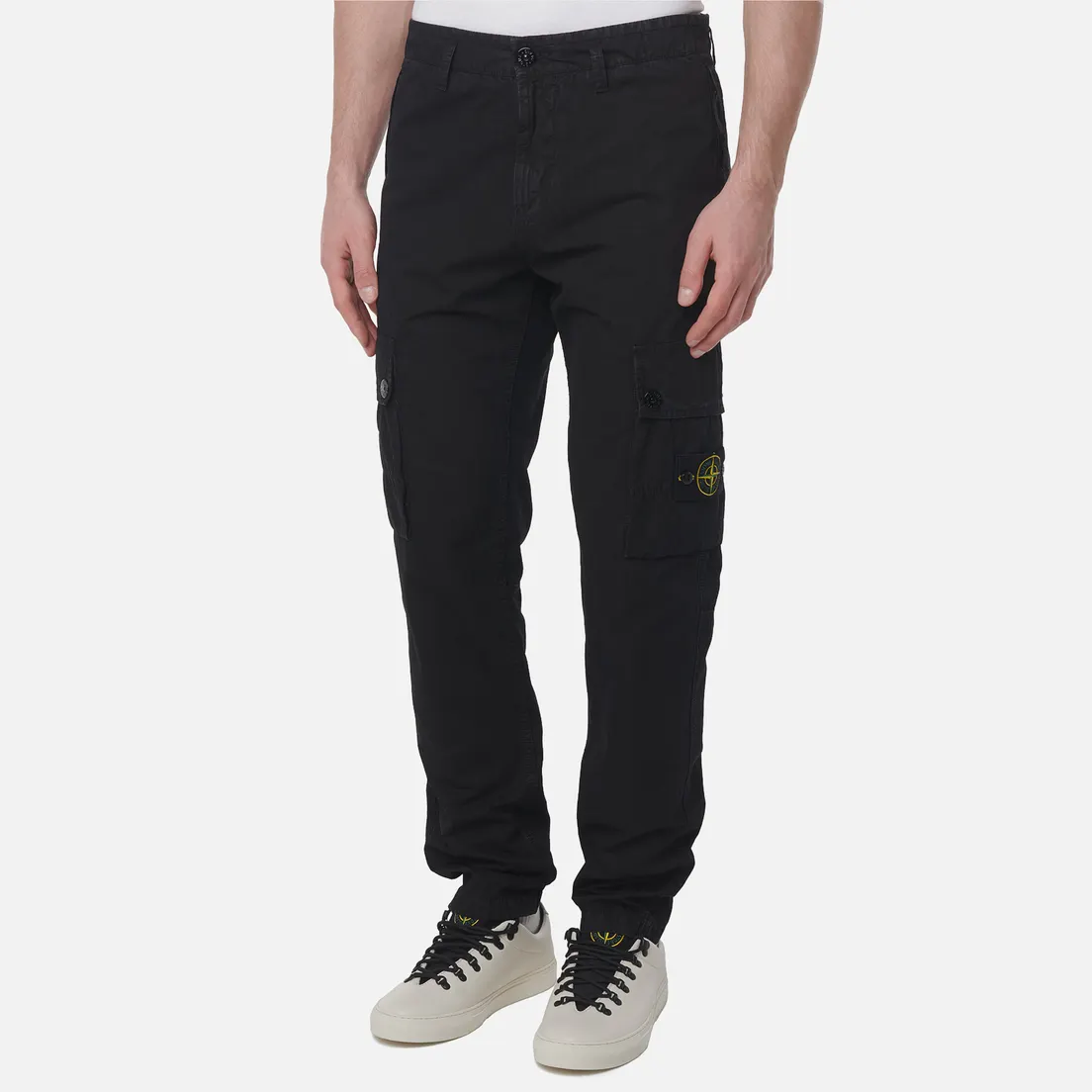 Stone Island Мужские брюки Brushed Organic Cotton Canvas Old Effect Slim