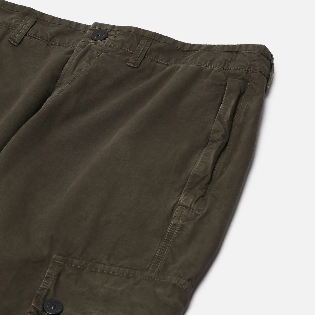 Stone Island Мужские брюки Brushed Organic Cotton Canvas Old Effect Slim