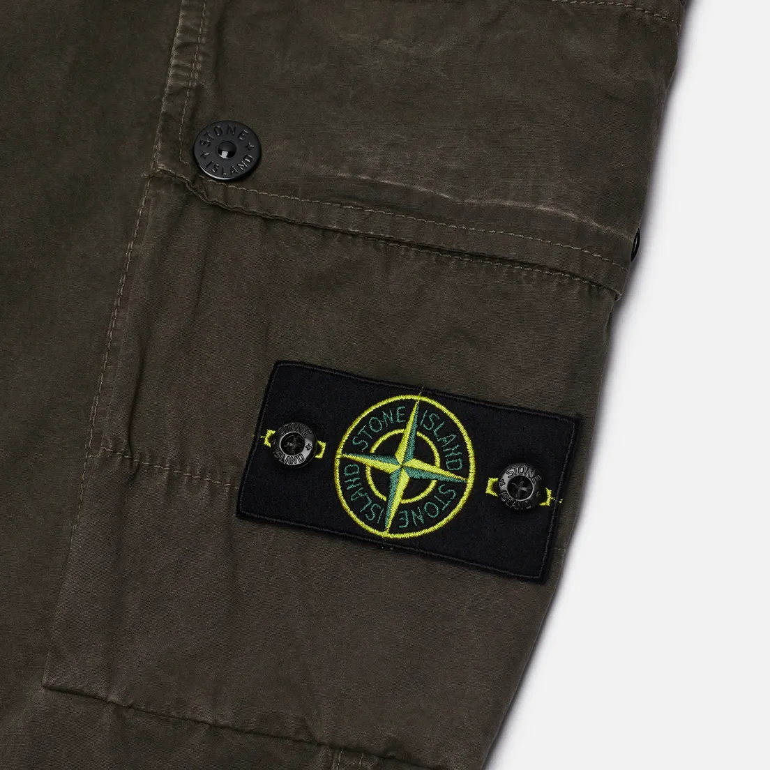 Stone Island Мужские брюки Brushed Organic Cotton Canvas Old Effect Slim