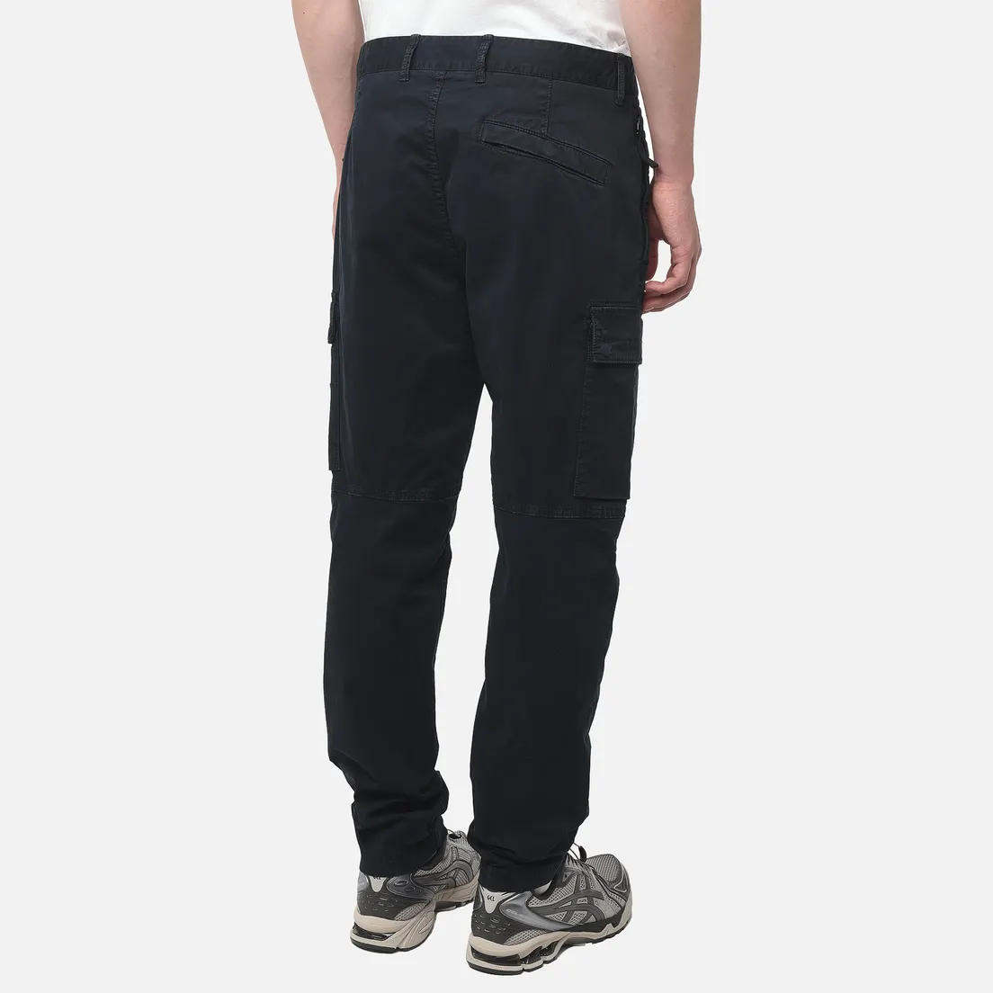 Stone Island Мужские брюки Stretch Organic Broken Twull Cotton Old Effect