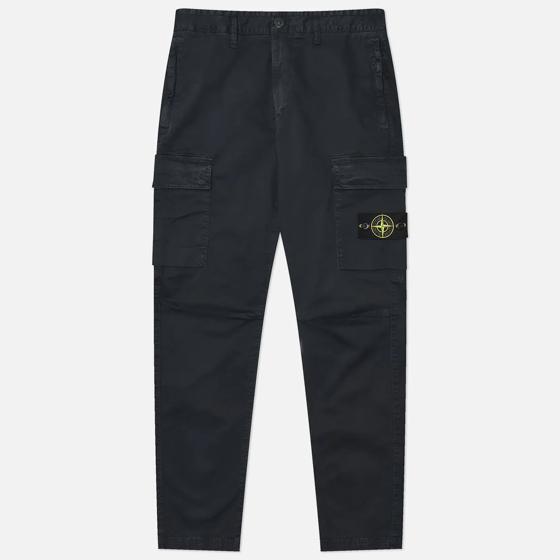 Stone Island Мужские брюки Stretch Organic Broken Twull Cotton Old Effect