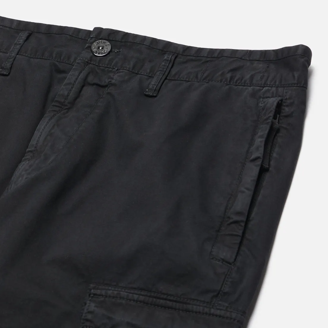 Stone Island Мужские брюки Stretch Organic Broken Twull Cotton Old Effect