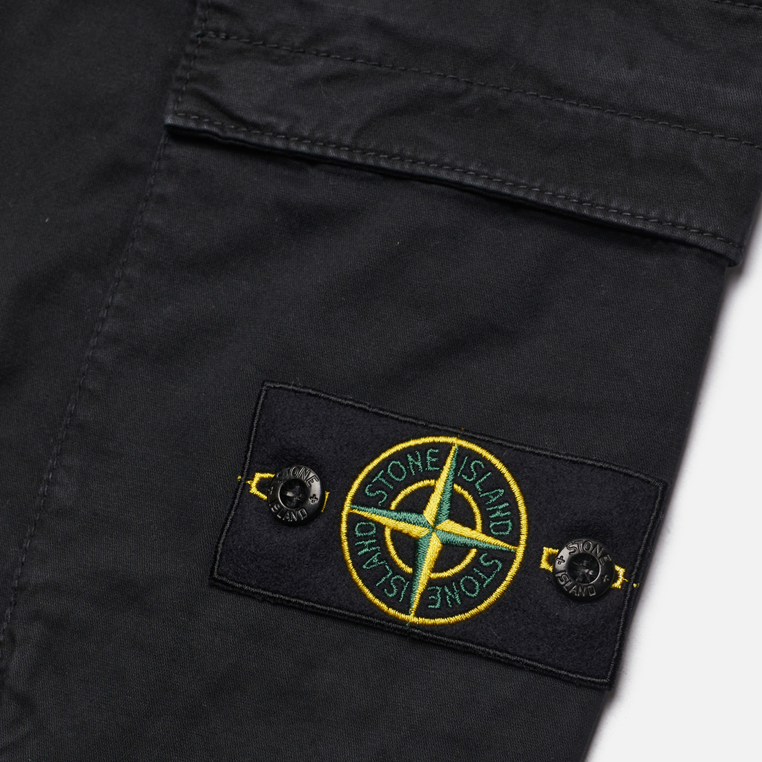 Stone Island Мужские брюки Stretch Organic Broken Twull Cotton Old Effect