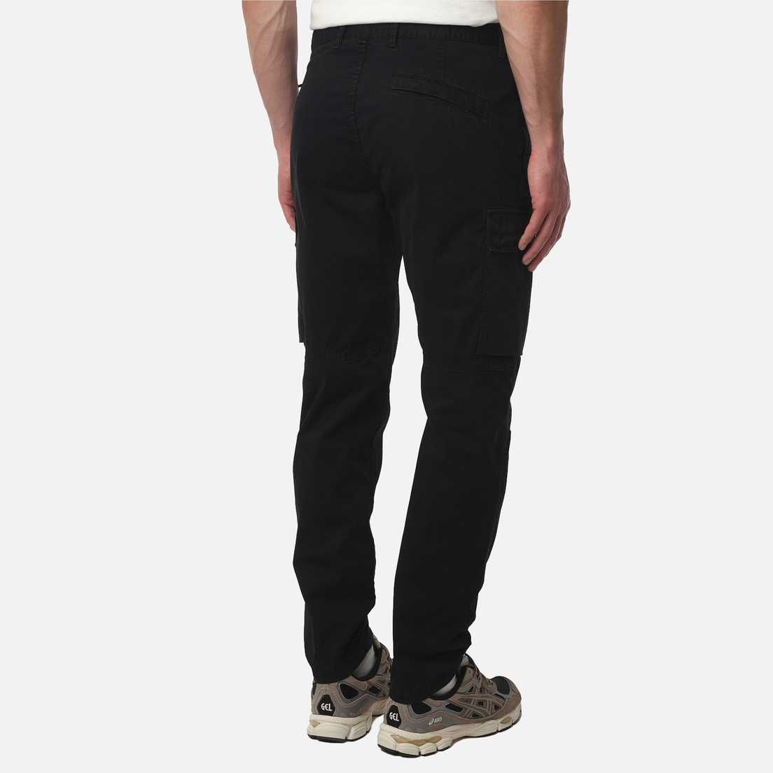Stone Island Мужские брюки Stretch Organic Broken Twull Cotton Old Effect