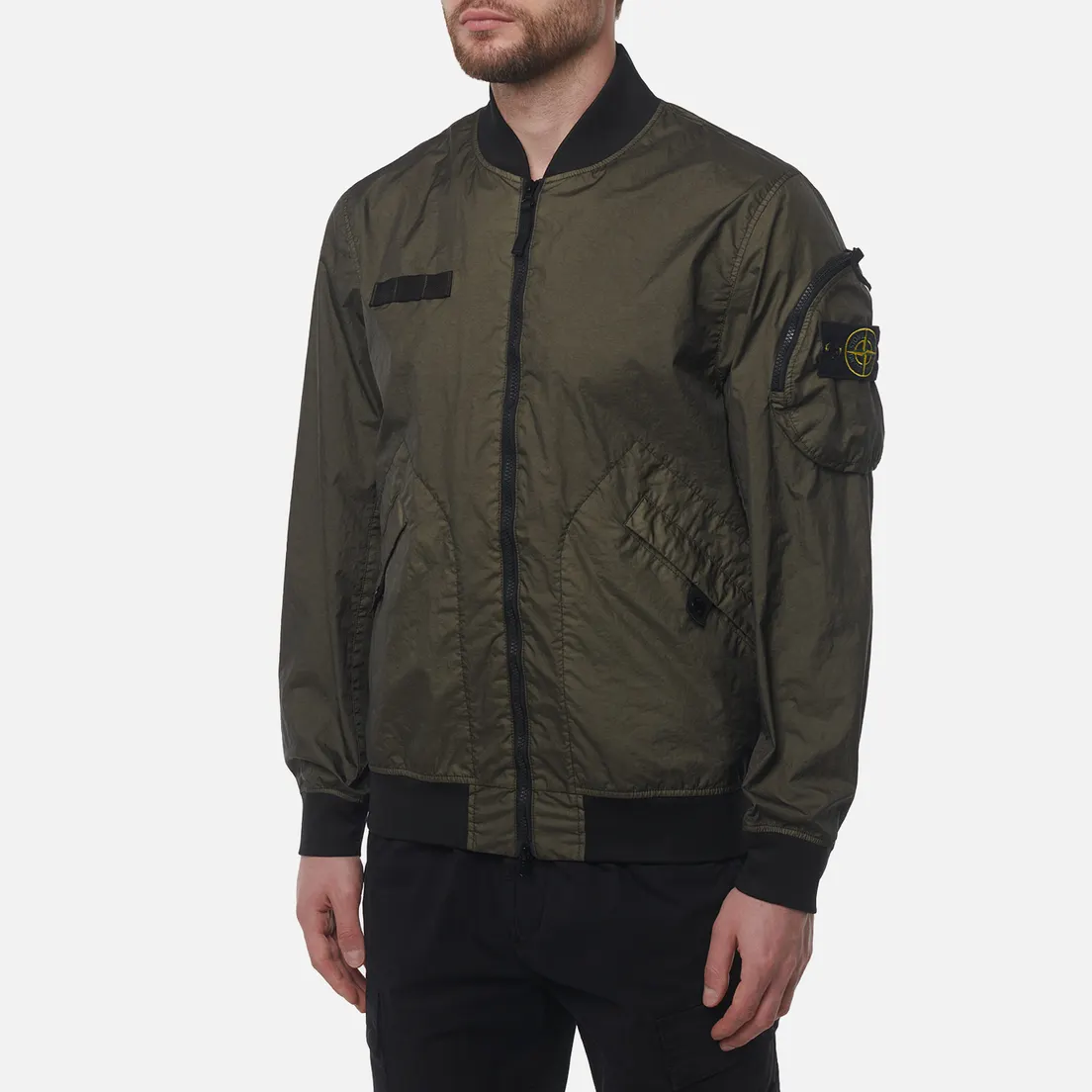 Stone Island Мужская куртка бомбер Membrana 3L TC