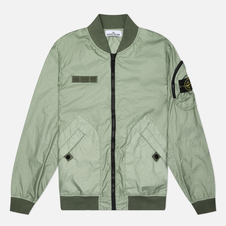 Мужская куртка бомбер Stone Island Membrana 3L TC, цвет зелёный, размер M