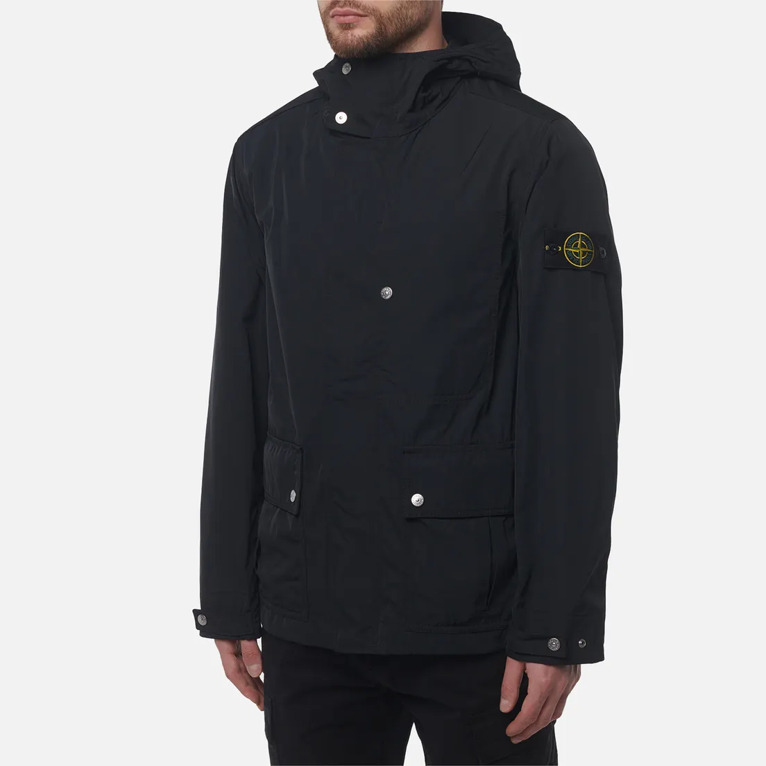 Stone Island Мужская куртка ветровка Micro Twill Hooded
