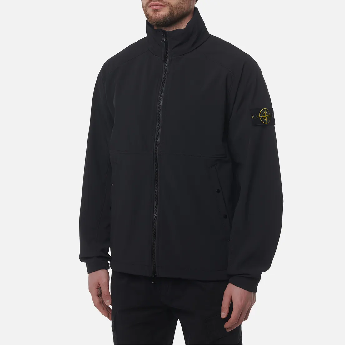 Stone Island Мужская куртка ветровка Light Soft Shell-R E.Dye