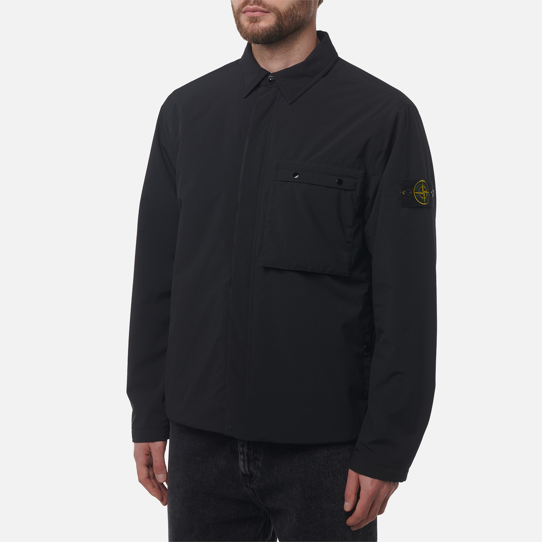 Stone Island Мужская демисезонная куртка Light Soft Shell-R E.Dye Primaloft Insulation