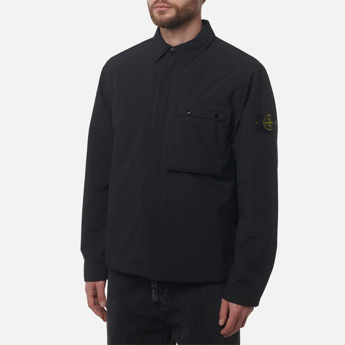 Stone Island Мужская демисезонная куртка Light Soft Shell-R E.Dye Primaloft Insulation