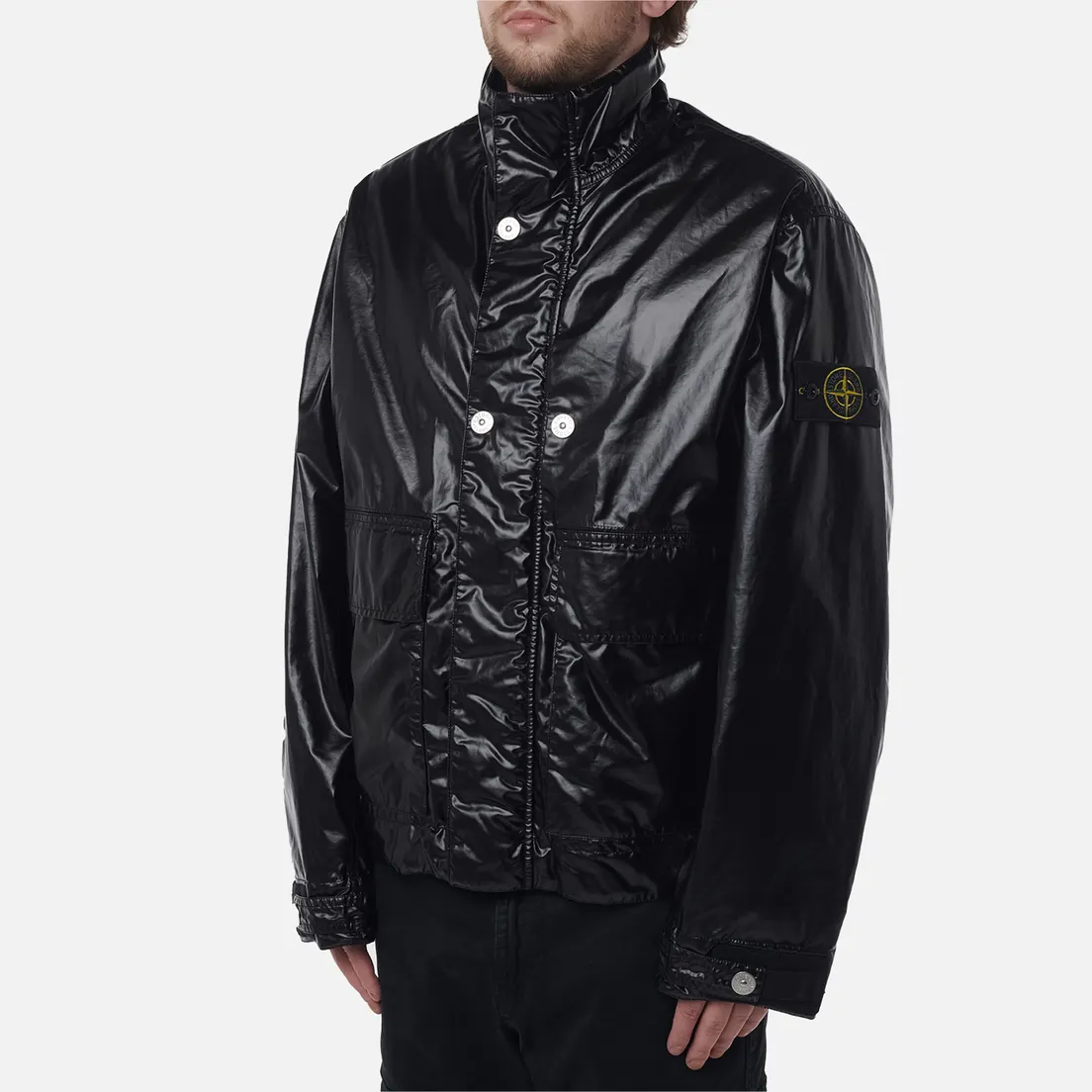 Stone Island Мужская демисезонная куртка Mussola Gommata-TC