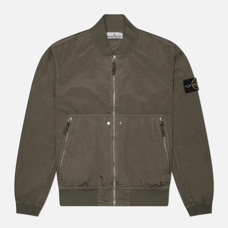  Мужская куртка бомбер Stone Island Nylon Metal Watro-TC Econy, цвет оливковый, размер S
