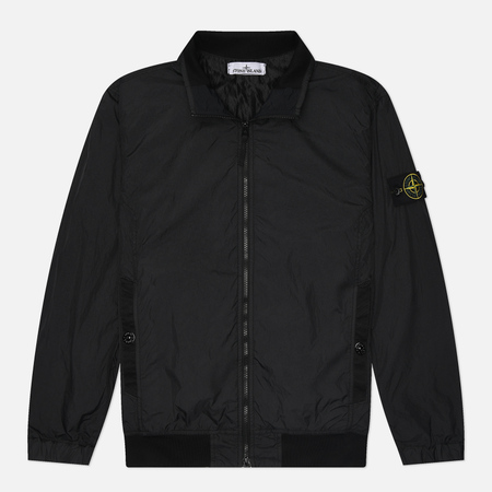  Мужская куртка ветровка Stone Island Crinkle Reps R-NY, цвет чёрный, размер M
