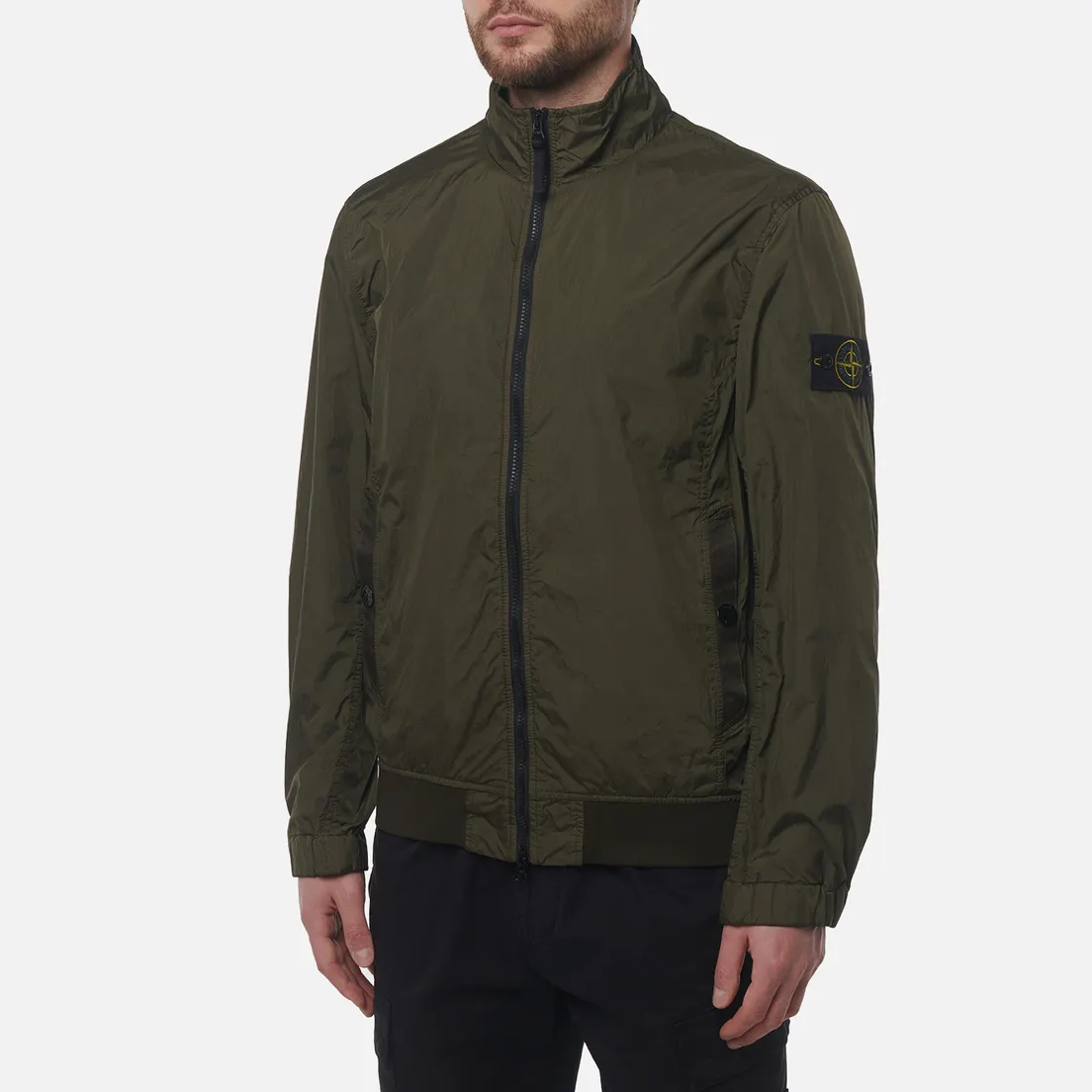 Stone Island Мужская куртка ветровка Crinkle Reps R-NY