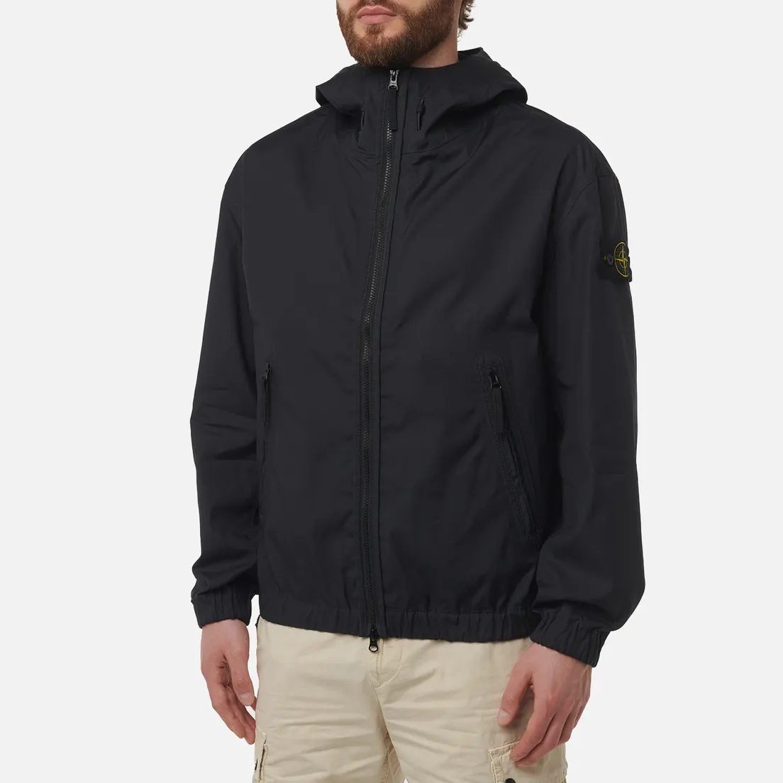Stone Island Мужская куртка ветровка Supima Cotton Canvas Non-Aqueous Dyeing Technology