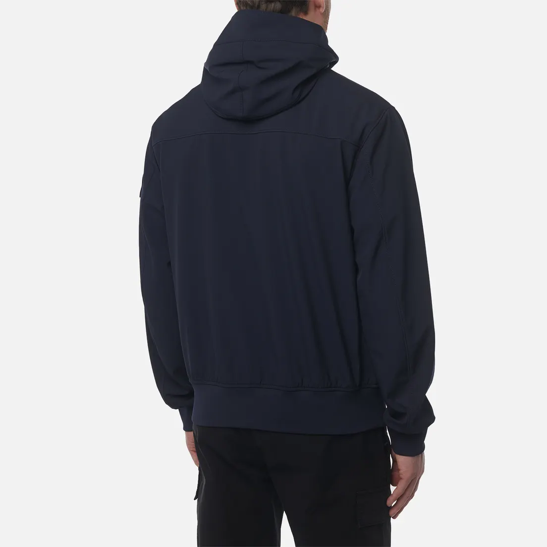Stone Island Мужская куртка ветровка Light Soft Shell-R E.Dye Hooded