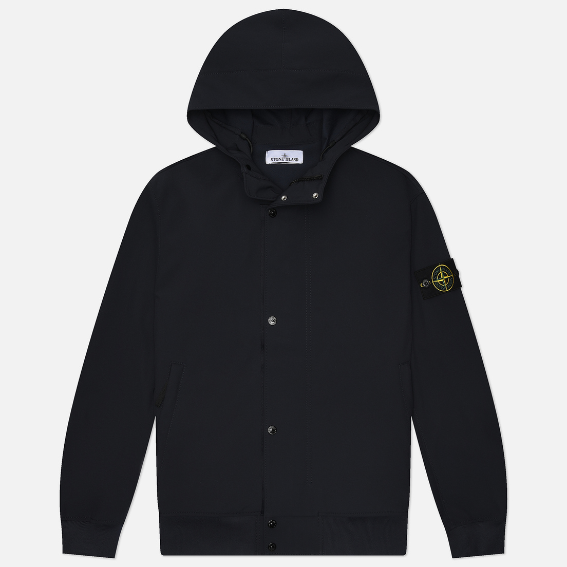 Stone Island Мужская куртка ветровка Light Soft Shell-R E.Dye Hooded