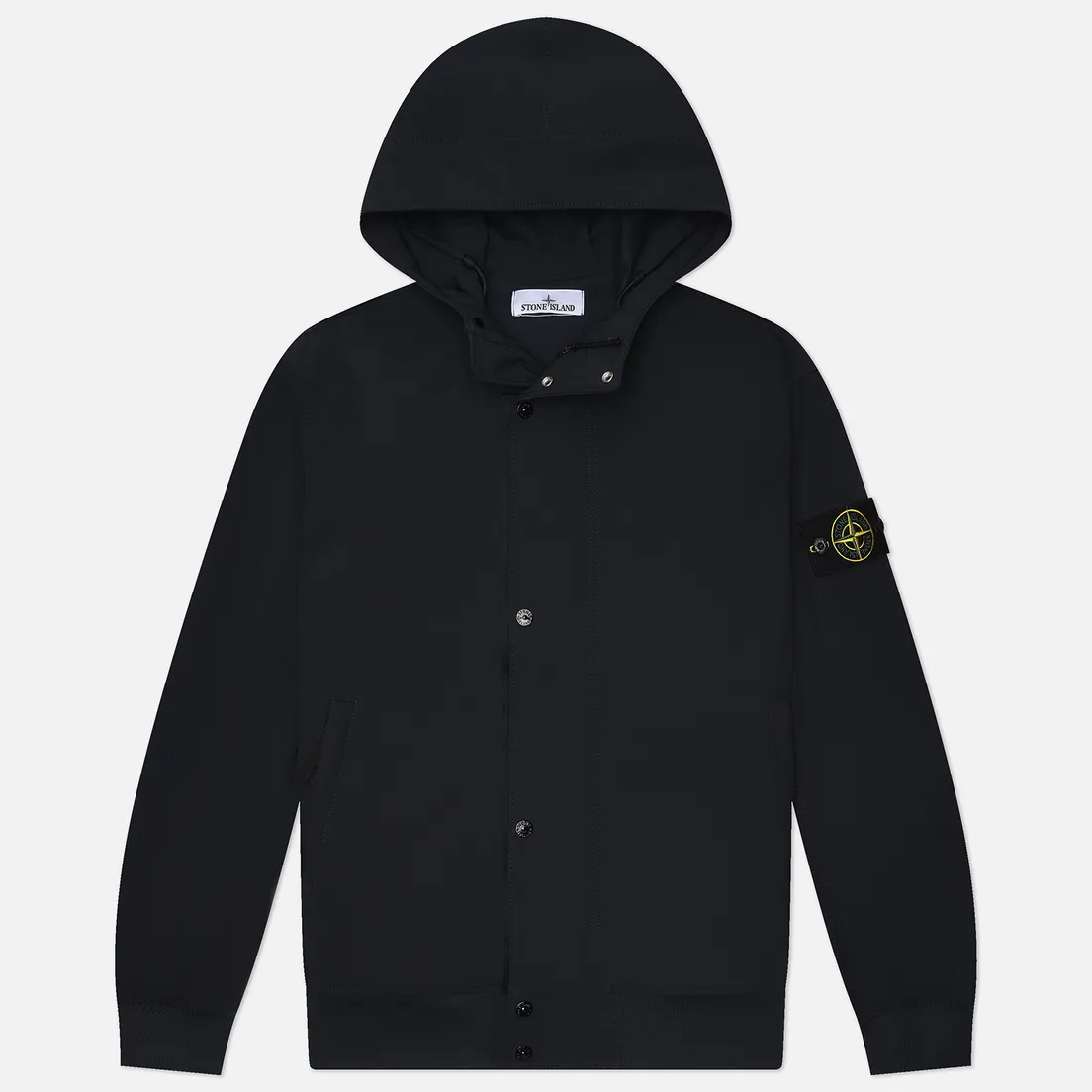 Stone Island Мужская куртка ветровка Light Soft Shell-R E.Dye Hooded