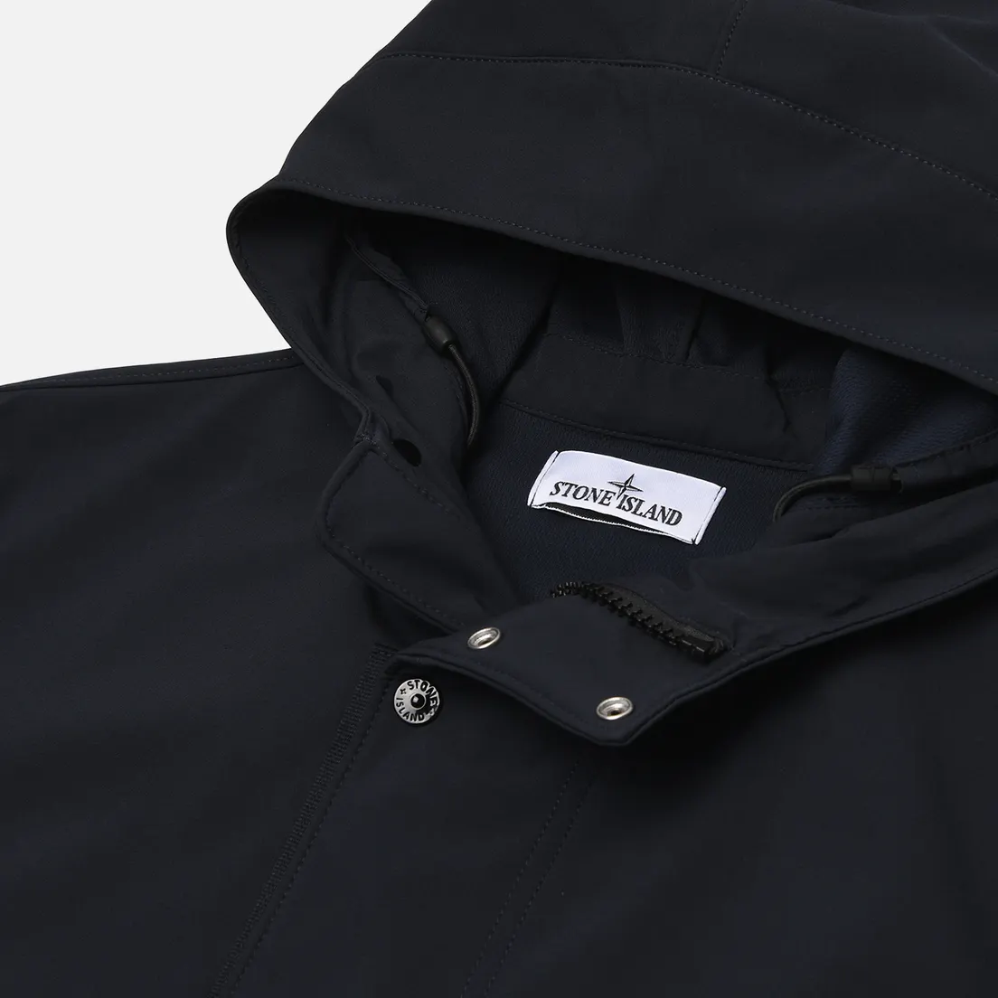 Stone Island Мужская куртка ветровка Light Soft Shell-R E.Dye Hooded