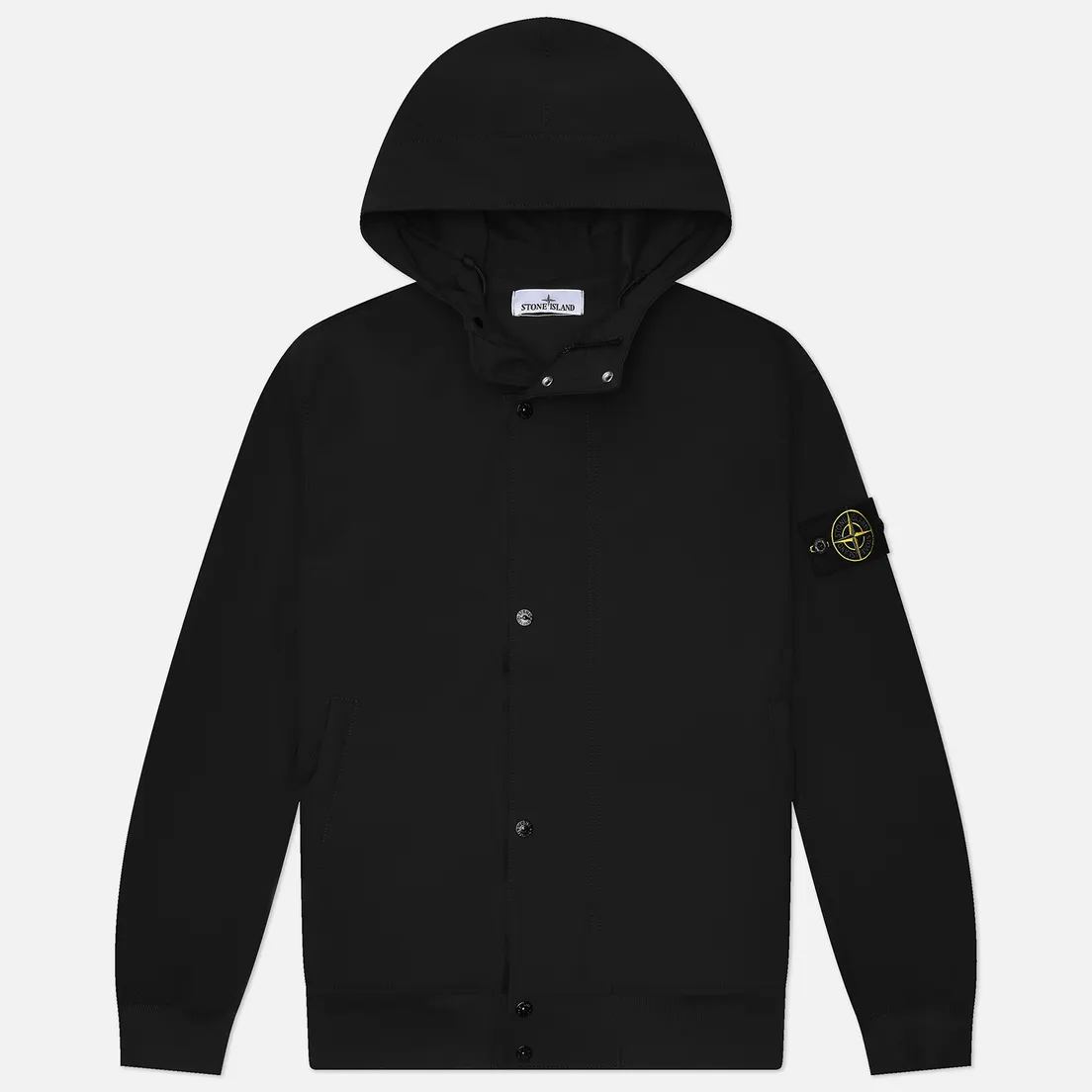 Stone Island Мужская куртка ветровка Light Soft Shell-R E.Dye Hooded