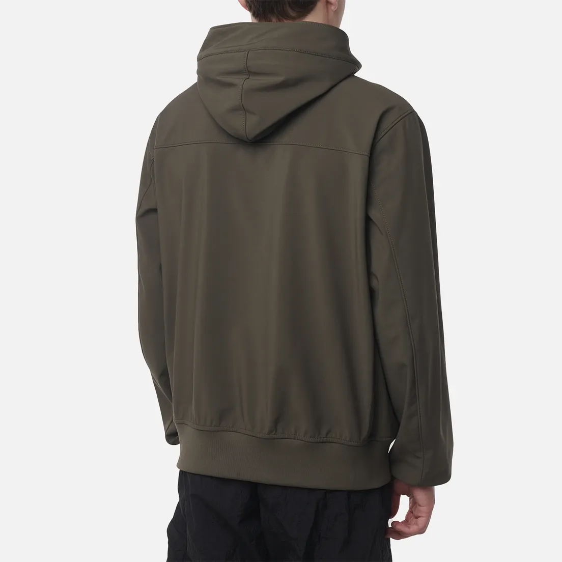 Stone Island Мужская куртка ветровка Light Soft Shell-R E.Dye Hooded