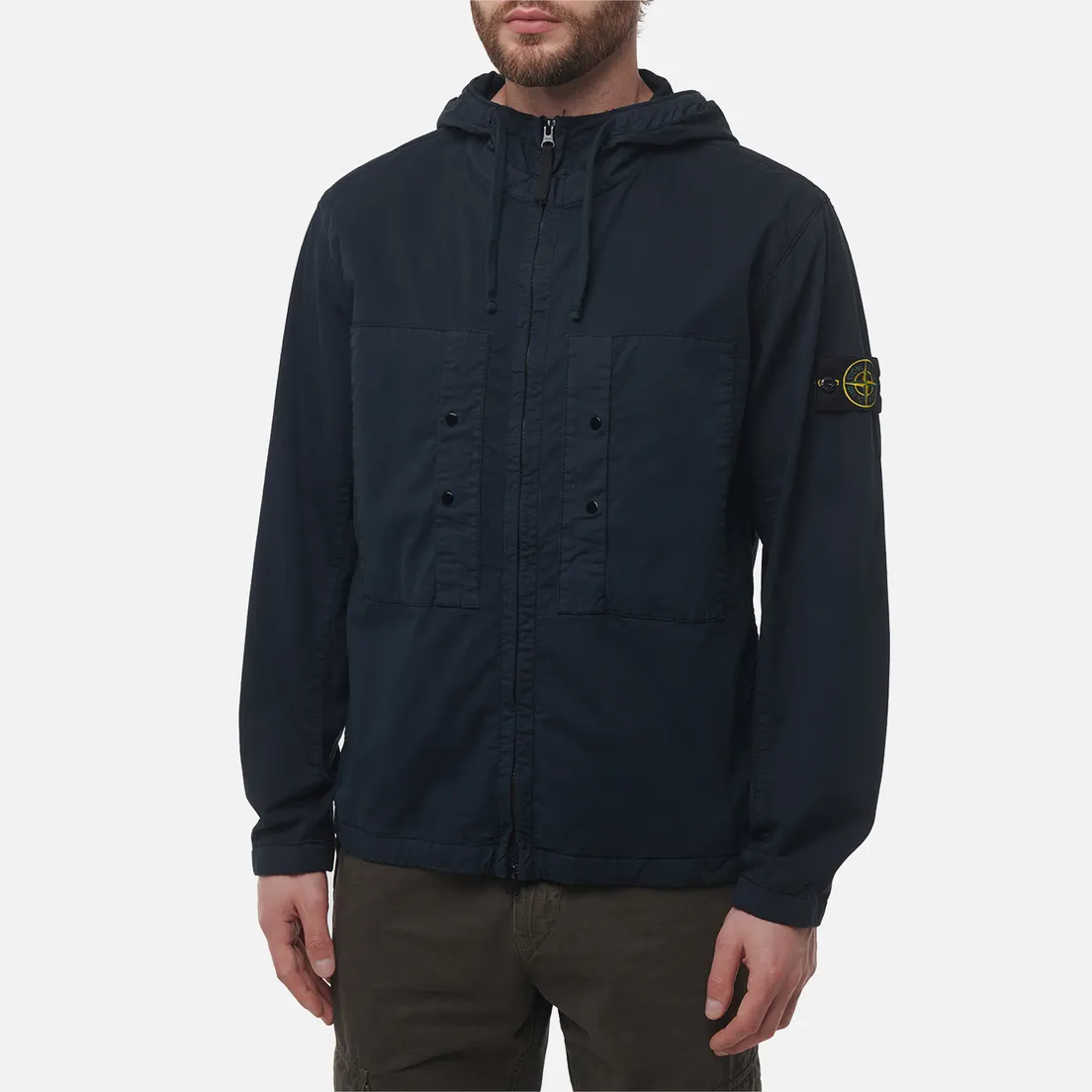 Stone Island Мужская куртка ветровка Supima Cotton Twill Stretch-TC