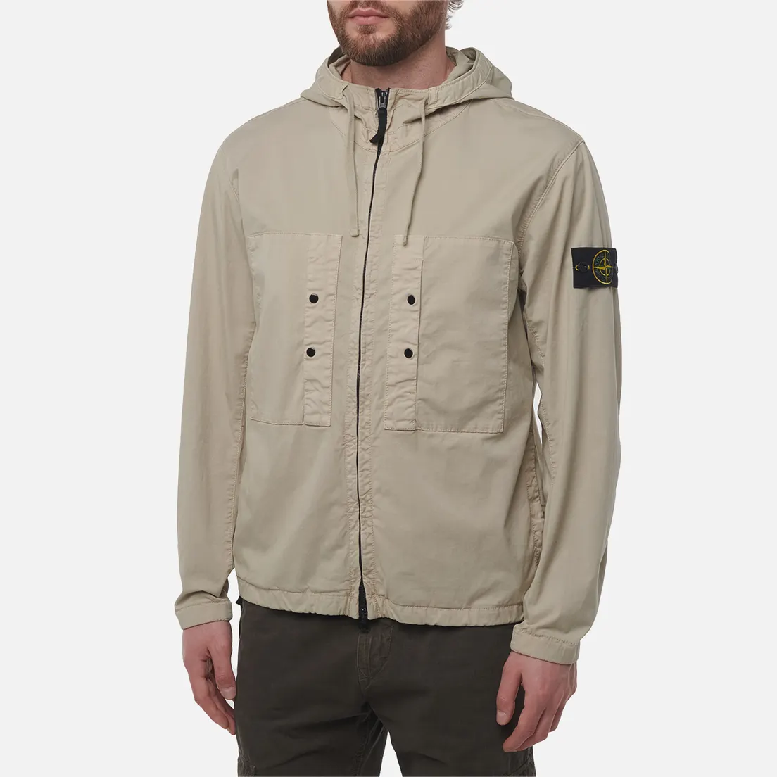 Stone Island Мужская куртка ветровка Supima Cotton Twill Stretch-TC