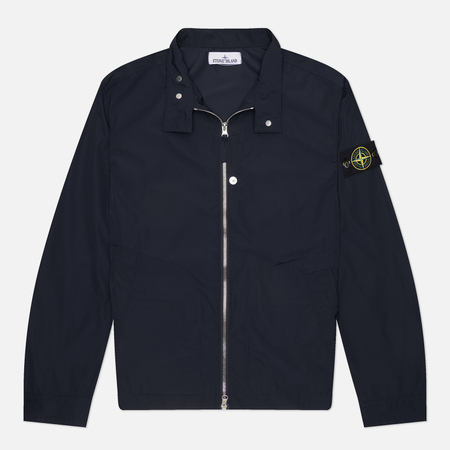  Мужская куртка харрингтон Stone Island Micro Twill, цвет синий, размер L