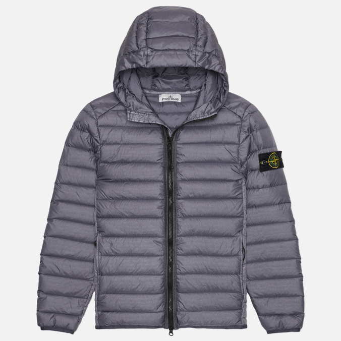 Мужской пуховик Stone Island Loom Woven Chambers Down-TC Hooded