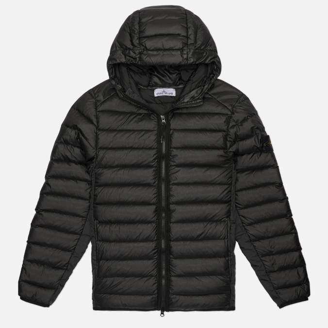 Мужской пуховик Stone Island Loom Woven Chambers Down-TC Hooded