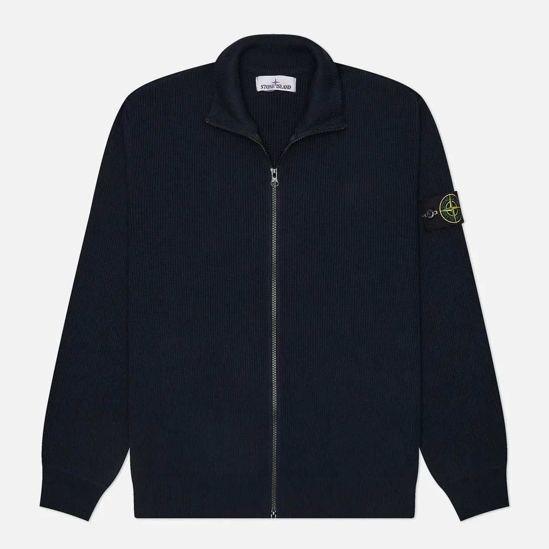 Stone Island Мужской свитер Ribbed Soft Zip Cardigan