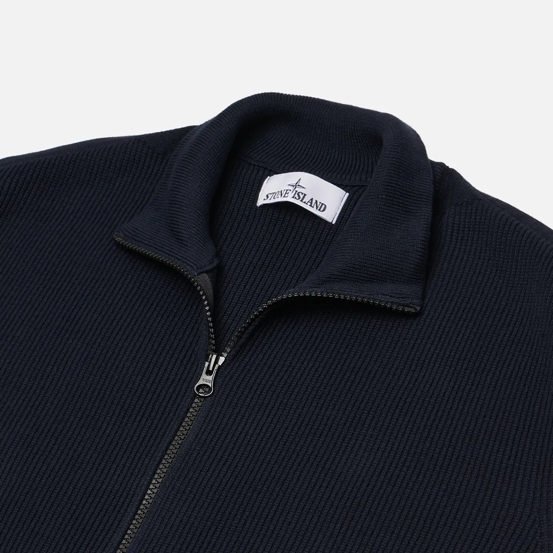 Stone Island Мужской свитер Ribbed Soft Zip Cardigan