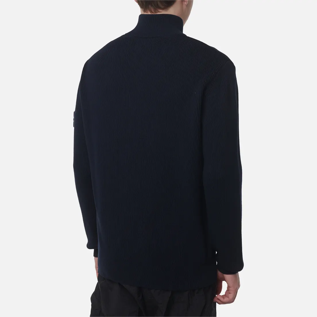 Stone Island Мужской свитер Ribbed Soft Zip Cardigan