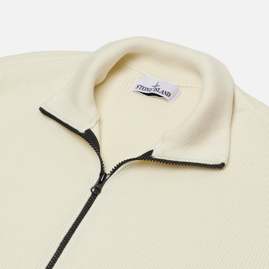 Мужской свитер Stone Island Ribbed Soft Zip Cardigan