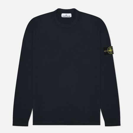  Мужской свитер Stone Island Organic Cotton & Nylon, цвет синий, размер XL