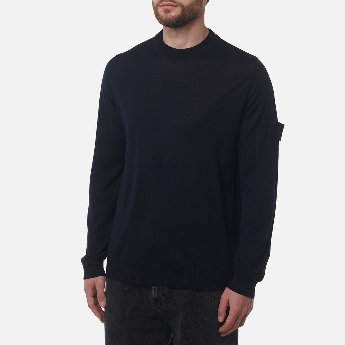 Stone Island Мужской свитер Light RWS Pure Wool Ghost