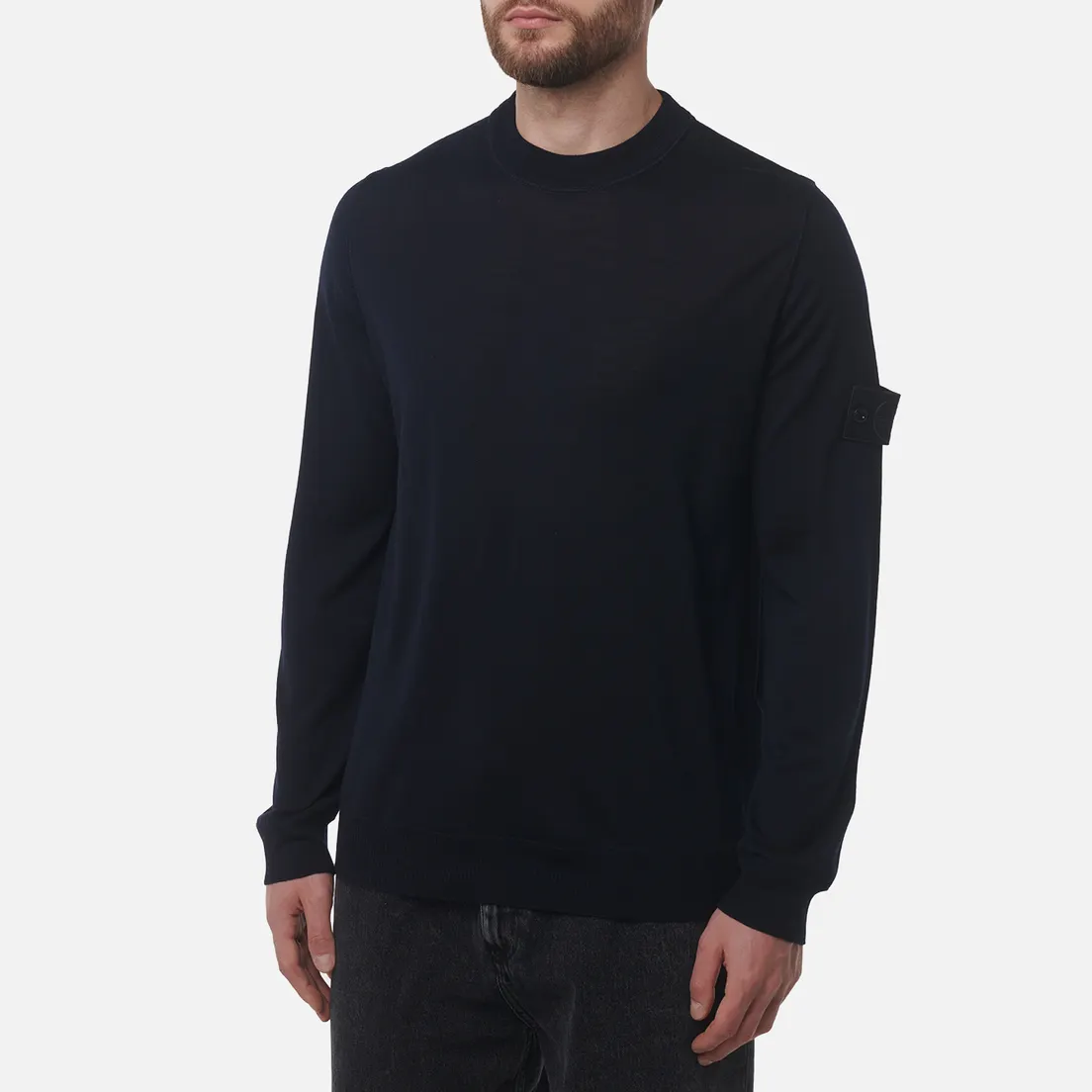 Stone Island Мужской свитер Light RWS Pure Wool Ghost