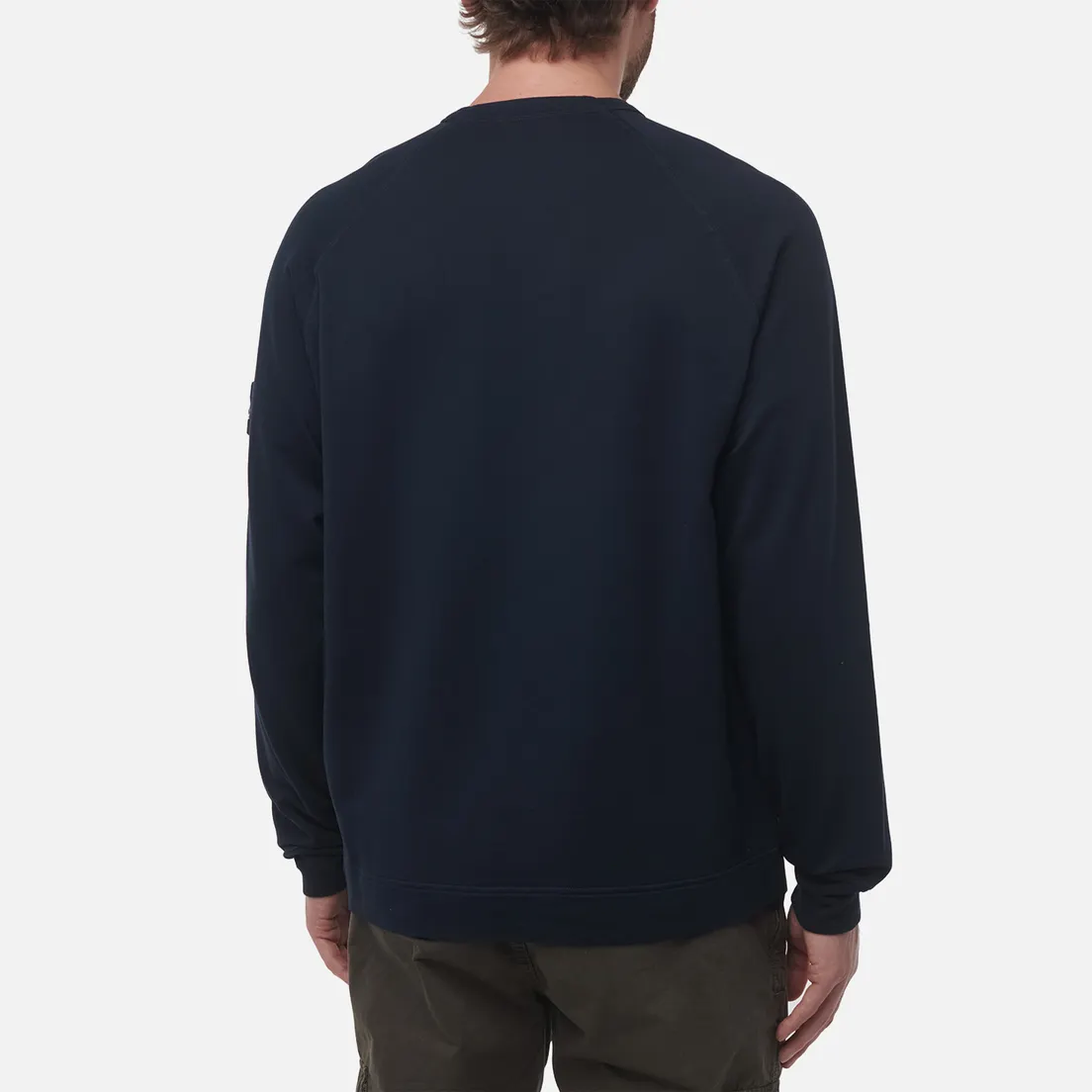 Stone Island Мужская толстовка Cotton Stretch Fleece Ghost