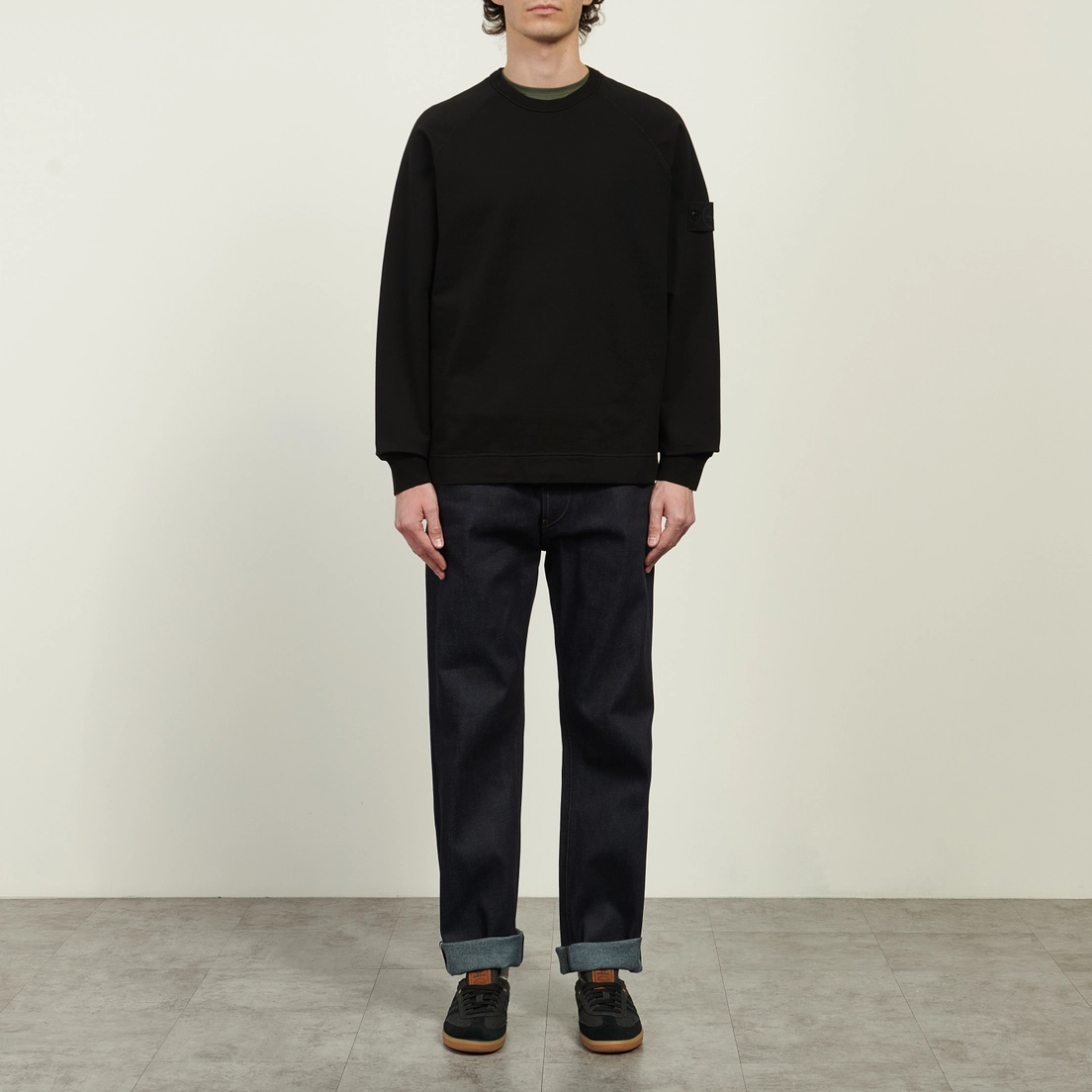 Stone Island Мужская толстовка Ghost Piece Cotton Stretch Fleece