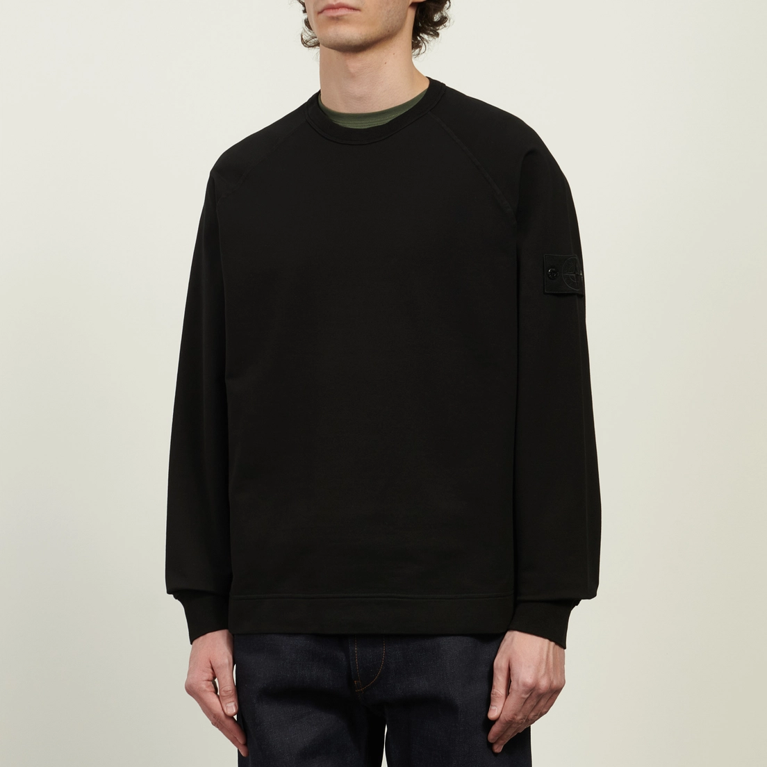 Stone Island Мужская толстовка Ghost Piece Cotton Stretch Fleece